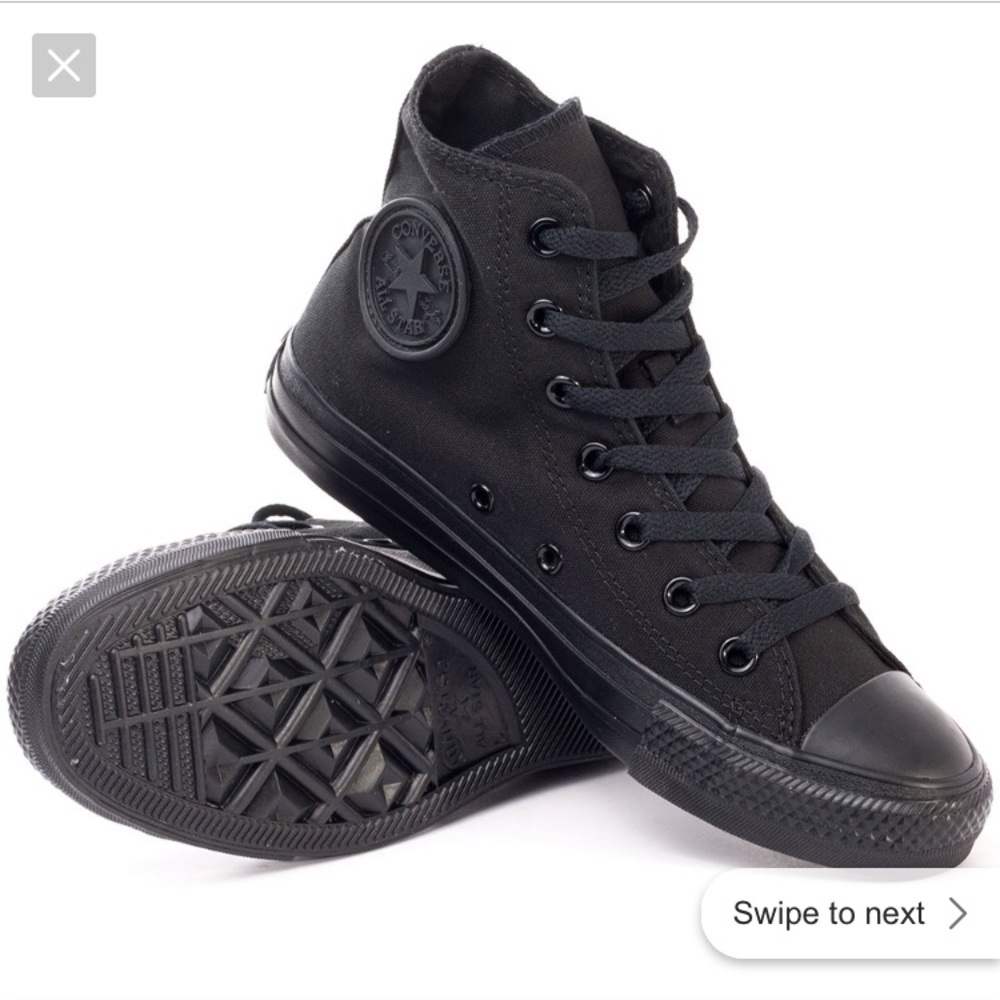 All black converse